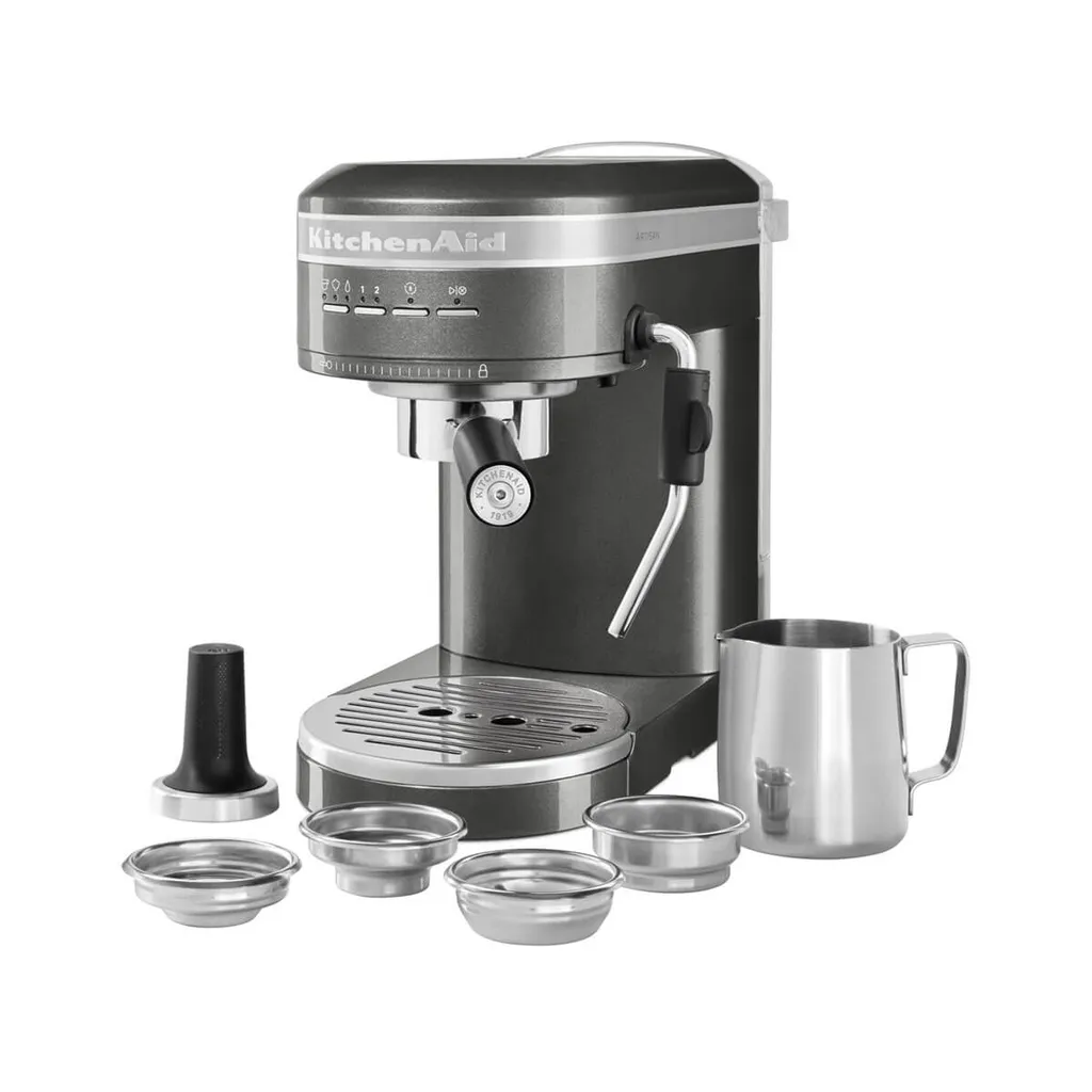 KitchenAid Espressomaschine ARTISAN 5KES6503EMS Medaillon Silber 1 KitchenAid Espressomaschine ARTISAN 5KES6503EMS Medaillon Silber