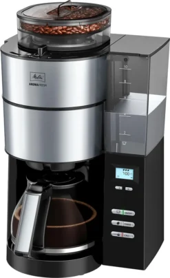 MELITTA 1021-02 Aroma Fresh Kaffeeautomat Mit Timer Und Mahlwerk Schwarz, Farbe:Schwarz -Küche Produkt Geschäft 062def00ca32ea7d48a61dbeba5bfa1b