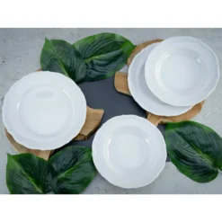 CreaTable 16137 Tafelservice Maria Theresia Für 6 Personen, Porzellan, Weiß (1 Set, 12-teilig) -Küche Produkt Geschäft 07f10f867fdb4e5936015fb9b8ede230