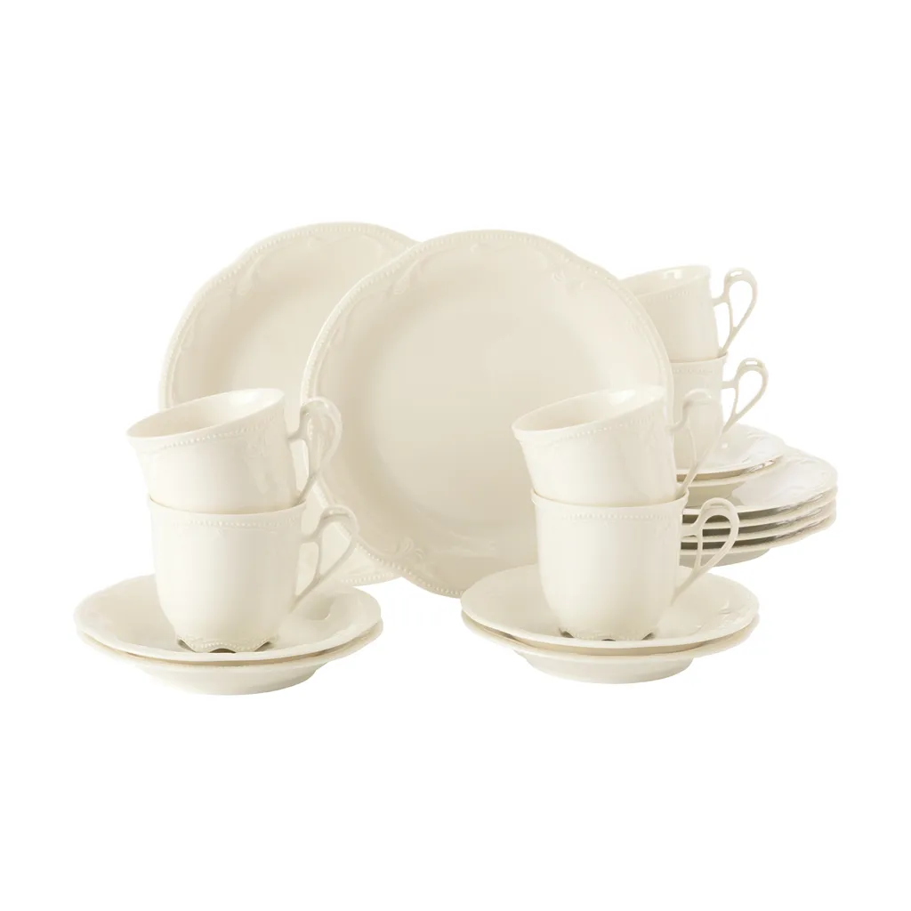 Seltmann Weiden Rubin Cream Kaffeeservice 18tlg. 1 Seltmann Weiden Rubin Cream Kaffeeservice 18tlg.