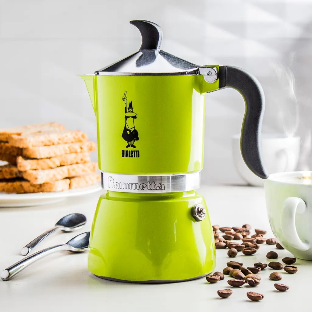 Bialetti Fiammetta, Mokka-Kanne, Gelb, Aluminium, 3 Tassen, Fiammetta, 1 Stück(e) 2 Bialetti Fiammetta, Mokka-Kanne, Gelb, Aluminium, 3 Tassen, Fiammetta, 1 Stück(e) – Bild 2