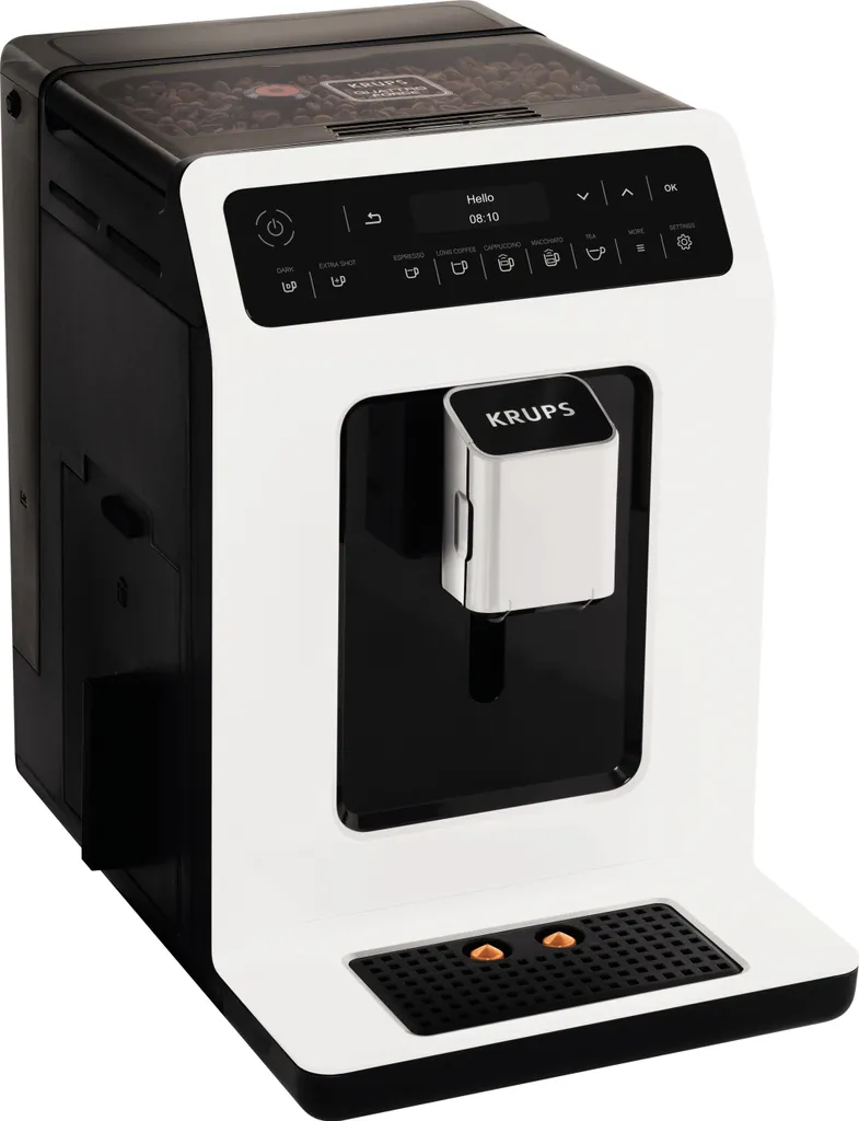 Krups Evidence EA8901 Freistehende Vollautomatische Espressomaschine 2,3L 2Tassen White - Kaffeemaschine (Freistehend, Espressomaschine, 2,3 L, Integriertes Mahlwerk, 1450 W, Weiß) 6 Krups Evidence EA8901 Freistehende Vollautomatische Espressomaschine 2,3L 2Tassen White - Kaffeemaschine (Freistehend, Espressomaschine, 2,3 L, Integriertes Mahlwerk, 1450 W, Weiß) – Bild 6