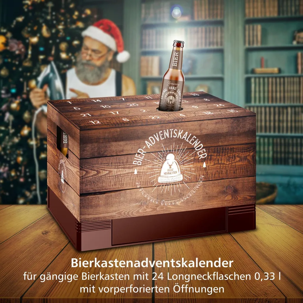 Itenga Adventskalender Für Bierkasten Motiv 1 Holzkiste - Bierkastenadventskalender 3 Itenga Adventskalender Für Bierkasten Motiv 1 Holzkiste - Bierkastenadventskalender – Bild 3