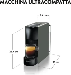 Krups Nespresso Essenza Mini XN110B - Kaffeetassenmaschine - Grau -Küche Produkt Geschäft 12e7e93cf3556ee886bf3f1d98feddc3