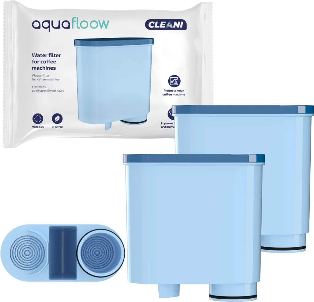 Espressomaschinen-Set 2x AquaFloow Cleani Filter + Aquafloow Tabs Reinigungstabletten + Bürste/Reiniger Für Espressomaschinen 2 Espressomaschinen-Set 2x AquaFloow Cleani Filter + Aquafloow Tabs Reinigungstabletten + Bürste/Reiniger Für Espressomaschinen – Bild 2