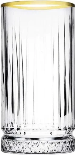 Pasabahce Elysia Golden Touch Long Drink Gläser 4-teiliges Set Mit Goldrand 280ml -Küche Produkt Geschäft 161983f3c1aaa70fd8352b234d6dd3ee