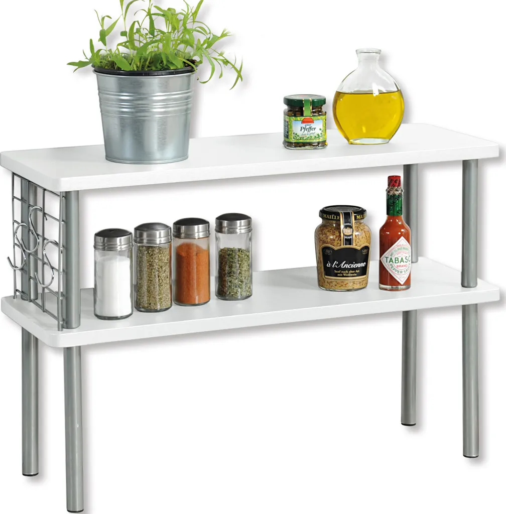 KESPER Küchen-Regal, Farbe: Weiß, 55 X 20 X 38 Cm, 27821 2 KESPER Küchen-Regal, Farbe: Weiß, 55 X 20 X 38 Cm, 27821 – Bild 2