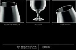 KROSNO Elite Dunkel Stout Biergläser, 6er-Set, 500 Ml -Küche Produkt Geschäft 19843a59661247811e901e5041b7805f