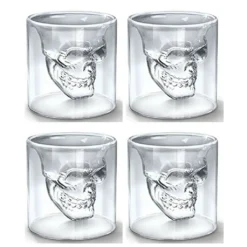 Skull-in-glass Winkee 4 Schnapsgläser Shot Glas Totenkopf Schädel 25ml Partyglas Weingläser -Küche Produkt Geschäft 1bbed6c95cc990a6fd89ad9b903024c1