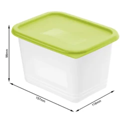 ROTHO Set Gefrierdose 4 X 1 L DOMINO, Farbe:Limettengrün 5 ROTHO Set Gefrierdose 4 X 1 L DOMINO, Farbe:Limettengrün -Küche Produkt Geschäft 1c4feb613320fe1c1bc375e47241daa7