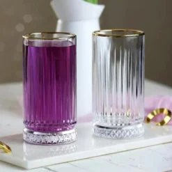 Pasabahce Elysia Golden Touch Long Drink Gläser 4-teiliges Set Mit Goldrand 280ml -Küche Produkt Geschäft 1cdf8057466bf02d502195eee0c98614
