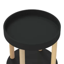 VidaXL Servierwagen 3 Etagen Schwarz 38x38x82 Cm Holzwerkstoff & Holz 11 VidaXL Servierwagen 3 Etagen Schwarz 38x38x82 Cm Holzwerkstoff & Holz -Küche Produkt Geschäft 1dd43677d76101064981e7c0bfece033