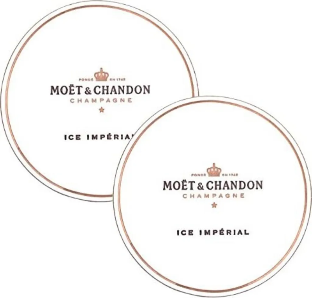 Original Moët & Chandon Acryl Champagnergläser Ice Imperial Weiß Inkl. Untersetzer 4 Original Moët & Chandon Acryl Champagnergläser Ice Imperial Weiß Inkl. Untersetzer – Bild 4
