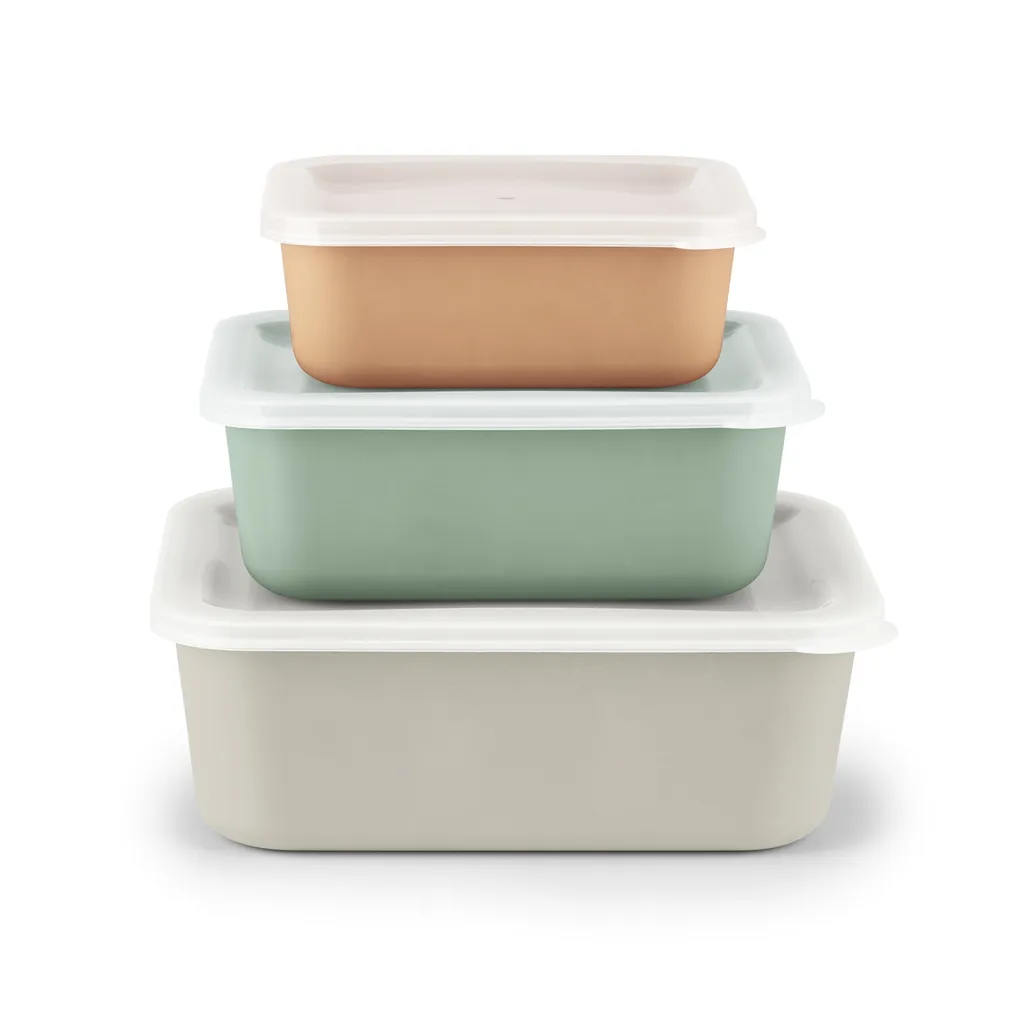 GOURMETmaxx Frischhaltedosen Aus RPET - Apricot/grau/grün 1 GOURMETmaxx Frischhaltedosen Aus RPET - Apricot/grau/grün