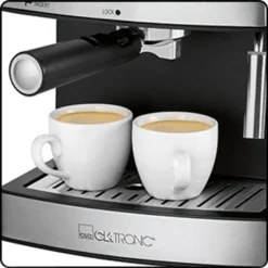 Clatronic ES 3643 Espresso- Und Cappuccino-Automat, 15 Bar Pumpdruck, Tassenvorwärmfunktion, Mit Aufschäum- Und Heißwasserfunktion -Küche Produkt Geschäft 1f1475e93c387df5d03b7af67fade9bb