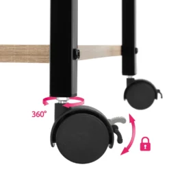 Tectake Servierwagen Rugby 65,5x45,5x88,5cm - Industrial Holz Hell, Eiche Sonoma -Küche Produkt Geschäft 2171a7bee95066a3bbcb4441a7395374