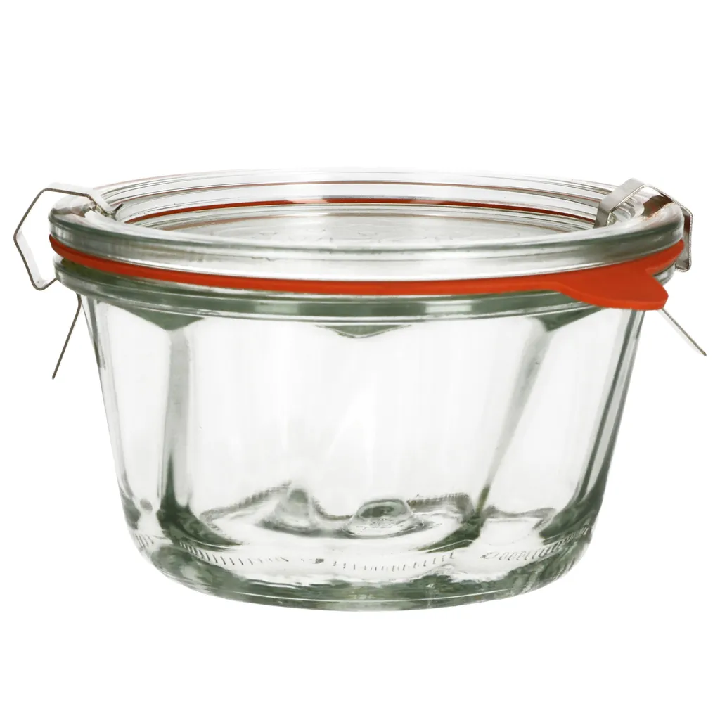 9er Set WECK 9x Gugelhupf Glas-Form 280 Ml + 9x Einmach-Zubehör + Rezeptheft 2 9er Set WECK 9x Gugelhupf Glas-Form 280 Ml + 9x Einmach-Zubehör + Rezeptheft – Bild 2