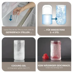 GOURMETmaxx Glas Selbstkühlend - 2er-Set Je 280 Ml -Küche Produkt Geschäft 22453f55841d5419ec016bed47ddf389