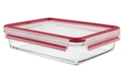 Emsa Clip & Close Glas Frischhaltedose Rechteckig 3,0 L, 513922 -Küche Produkt Geschäft 226459176280de246379404c537b96ab