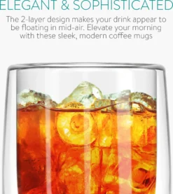 Navaris 4x Doppelwandige Gläser 350ml - Thermogläser Für Cappuccino Latte Macchiato Tee Wasser Cola Cocktails - 4er Set Kaffeegläser Borosilikat -Küche Produkt Geschäft 2385415314ba0f73008e1d53e0dc7960