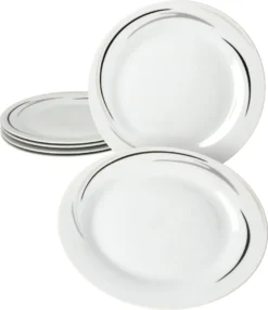 12tlg Tafel-Service Home Suppenteller Speiseteller Streifen Porzellan-Geschirr 10 12tlg Tafel-Service Home Suppenteller Speiseteller Streifen Porzellan-Geschirr -Küche Produkt Geschäft 253a2ed10be974efded77bbbc9bc09d8
