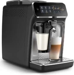 Philips Kaffeevollautomat 3200 Series, 5 Kaffeespezialitäten, LatteGo Milchsystem, Touchdisplay, Schwarz (EP3246/70) -Küche Produkt Geschäft 2672292f5274cb3e83307f953f254477