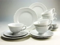 CreaTable 16028 Kaffeegarnitur Maria Theresia Für 1 Personen + Uni, Porzellan, Weiß (1 Set, 3-teilig) -Küche Produkt Geschäft 2743d159c86cd3775cdae80906cf87c2
