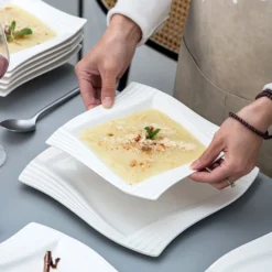 MALACASA, Serie Amparo, Porzellan Tafelservice 24 Tlg. Kombiservice 12 Speiseteller Und 12 Suppenteller Für 12 Personen 9 MALACASA, Serie Amparo, Porzellan Tafelservice 24 Tlg. Kombiservice 12 Speiseteller Und 12 Suppenteller Für 12 Personen -Küche Produkt Geschäft 2a5547db50f3da66cab28b9c953b5148 1