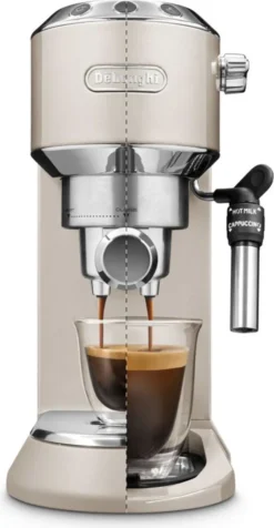 De'Longhi Delonghi Kaffeemaschine Dedica Metallics EC785.BG Pumpendruck 15 Bar, Eingebauter Milchaufschäumer, Manuell, 1300 W, Beige 12 De'Longhi Delonghi Kaffeemaschine Dedica Metallics EC785.BG Pumpendruck 15 Bar, Eingebauter Milchaufschäumer, Manuell, 1300 W, Beige -Küche Produkt Geschäft 2eb20ec8c048c26c1dd88e99c6b1c10c
