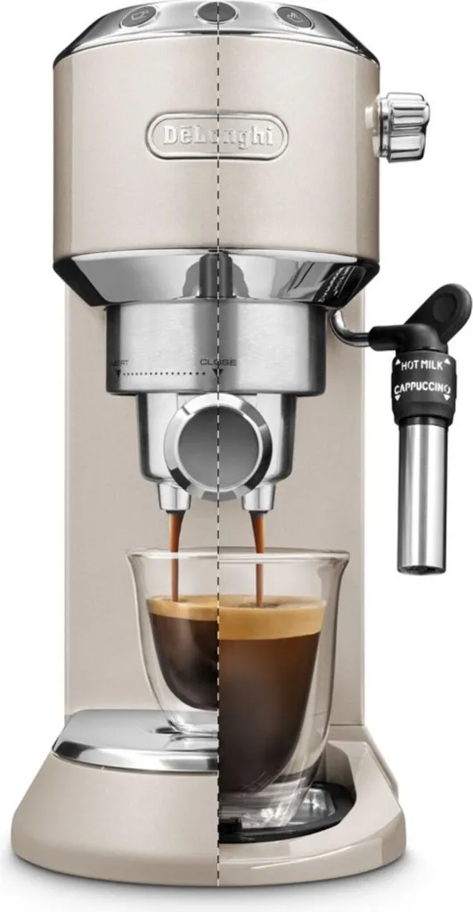 De'Longhi Delonghi Kaffeemaschine Dedica Metallics EC785.BG Pumpendruck 15 Bar, Eingebauter Milchaufschäumer, Manuell, 1300 W, Beige 3 De'Longhi Delonghi Kaffeemaschine Dedica Metallics EC785.BG Pumpendruck 15 Bar, Eingebauter Milchaufschäumer, Manuell, 1300 W, Beige – Bild 3