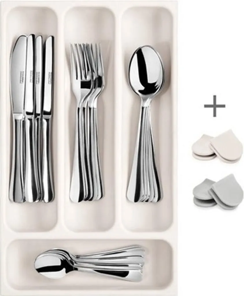 Tescoma FlexiSPACE, Veranstalter, Korb, Im Gehäuse, Besteck, Weiß, Kunststoff 3 Tescoma FlexiSPACE, Veranstalter, Korb, Im Gehäuse, Besteck, Weiß, Kunststoff – Bild 3