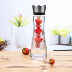 Wasserkaraffe Glas 1 L Mit Früchtespieß Edelstahl Ausguss 13 Wasserkaraffe Glas 1 L Mit Früchtespieß Edelstahl Ausguss -Küche Produkt Geschäft 2faabea8579ea29cc8c557986228d49c