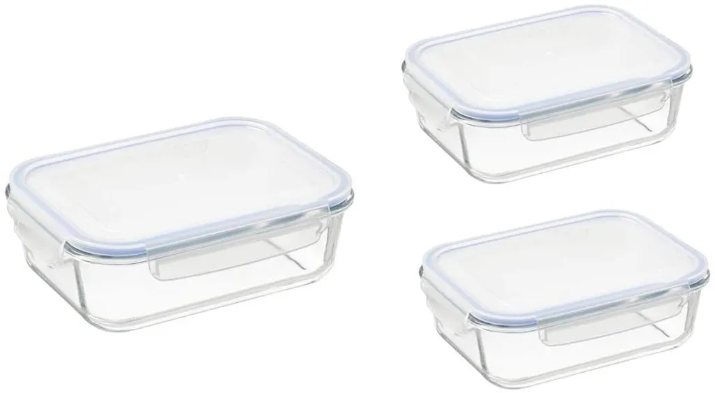 3 Vorratsdosen Set Aus Glas. + Silikon Pinsel Länge 17 Cm Im Set 2 3 Vorratsdosen Set Aus Glas. + Silikon Pinsel Länge 17 Cm Im Set – Bild 2