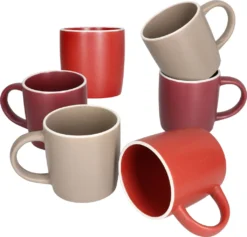 Liz 18tlg Frühstücksset Für 6 Steingut Sand Rot Terracotta Schale Teller Becher -Küche Produkt Geschäft 334ad0079e1718bcc580289bd103a09c 1