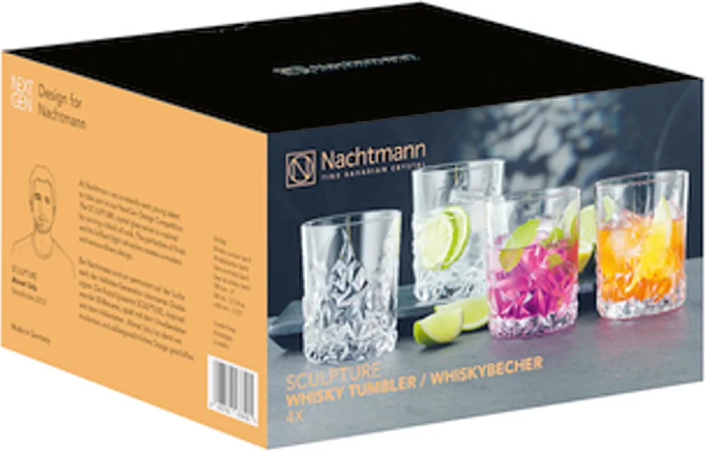 Nachtmann Whiskybecher Sculpture 365ml, Klar (4er Pack) 1 Nachtmann Whiskybecher Sculpture 365ml, Klar (4er Pack)
