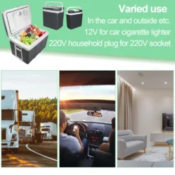 EINFEBEN Kuehlbox Tragbare 32 Liter, Thermo-Elektrische Kuehlbox, Wärmen Und Kühlen Mini-Kuehlschrank 12 Volt Und 230 Volt, ECO-Modus, Mit Tragegriff, Für Auto, Innenraum, Camping Kühlboxen -Küche Produkt Geschäft 35f2a51b465a426faf34da301f15c7cc