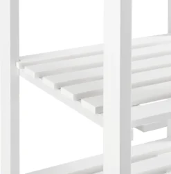 Servierwagen 76 X 37 X 37 Cm Barwagen 3 Ablage 1 Schublade Beistellwagen Allzweckwagen Rollwagen MDF Holzfarben-Weiß [en.casa] -Küche Produkt Geschäft 3764769ec1afb6b015ba5197c11d86d0