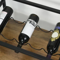 HOMCOM Rollwagen Servierwagen Auf Rollen, Küchenwagen Mit Weinregal Und Glashalter, Mit Bremsen, Metall, 77 X 44,5 X 91 Cm 17 HOMCOM Rollwagen Servierwagen Auf Rollen, Küchenwagen Mit Weinregal Und Glashalter, Mit Bremsen, Metall, 77 X 44,5 X 91 Cm -Küche Produkt Geschäft 39f2765fc96658de3064f05a6db19200