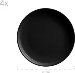 Mäser 931961 Kombiservice Alenia Für 4 Personen, Steinzeug, Schwarz (1 Set, 16-teilig) -Küche Produkt Geschäft 3f0a36ee2e890340cca4de71f2322dc3