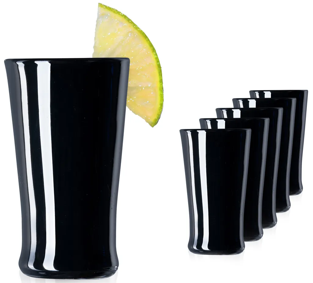 Schwarze Shotgläser Aus Glas Set 6 Teilig Pinnchen Wodkagläser 20ml (max. 30ml) 1 Schwarze Shotgläser Aus Glas Set 6 Teilig Pinnchen Wodkagläser 20ml (max. 30ml)