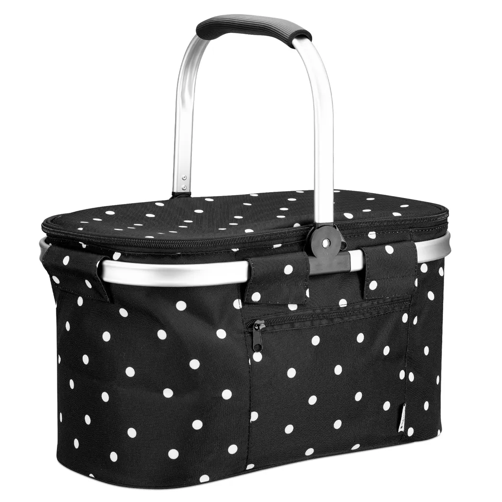 Navaris Thermo Einkaufskorb Kühltasche Faltbar - 27L Kühlkorb Picknickkorb Isolier Korb - 43x26cm Einkaufstasche Coolerbag Auslaufsicher In Schwarz 1 Navaris Thermo Einkaufskorb Kühltasche Faltbar - 27L Kühlkorb Picknickkorb Isolier Korb - 43x26cm Einkaufstasche Coolerbag Auslaufsicher In Schwarz