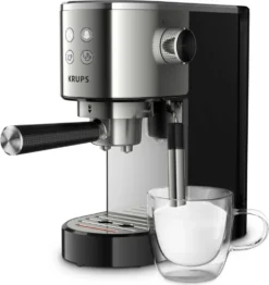 Krups XP 442 - Espresso Siebträger - Edelstahl/schwarz -Küche Produkt Geschäft 41616a0dd23e420f0184ebc922ce37a3
