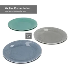 24tlg Geschirrset Jive 6Pers Kaffeebecher Suppenteller Kuchenteller Speiseteller Porzellan Bunt -Küche Produkt Geschäft 43b59e78485e3ca6e2ec2338f58bdd6d