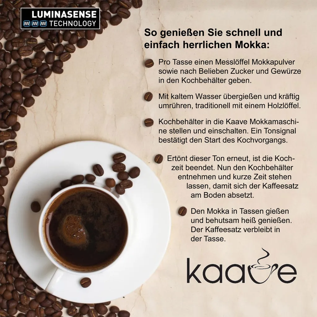 Fakir Kaave Mokkamaschine, Rose, 700W, 4Tassen 4 Fakir Kaave Mokkamaschine, Rose, 700W, 4Tassen – Bild 4