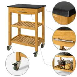 SoBuy Servierwagen Küchenwagen Mit Granitarbeitsplatte FKW28-SCH 10 SoBuy Servierwagen Küchenwagen Mit Granitarbeitsplatte FKW28-SCH -Küche Produkt Geschäft 44bda79c4700855b7ec99863a6ad2b44