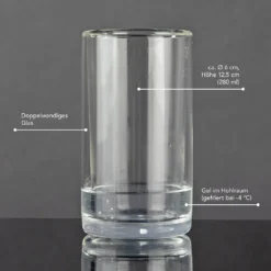 GOURMETmaxx Glas Selbstkühlend - 2er-Set Je 280 Ml -Küche Produkt Geschäft 45ae31862a33d8d912ebae3800e682a8