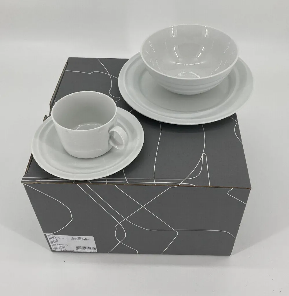 Alexander Herrmann Geschirr-Set 8-teilig, Rosenthal Porzellan, Weiß - 28495 2 Alexander Herrmann Geschirr-Set 8-teilig, Rosenthal Porzellan, Weiß - 28495 – Bild 2