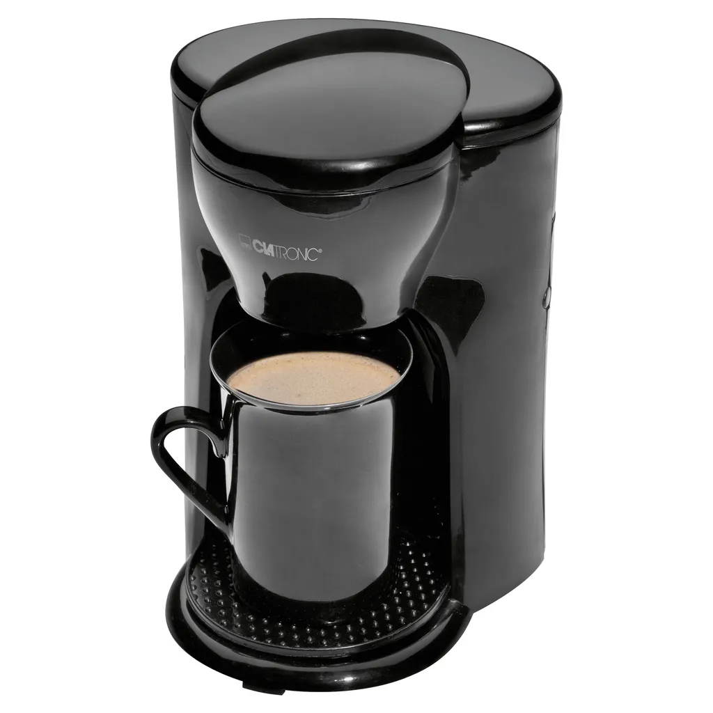 Clatronic KA 3356 1 Tassen-Kaffeeautomat, Platzsparendes Design (ideal Für Unterwegs), Automatische Abschaltung, Inkl. Keramiktasse, Schwarz 1 Clatronic KA 3356 1 Tassen-Kaffeeautomat, Platzsparendes Design (ideal Für Unterwegs), Automatische Abschaltung, Inkl. Keramiktasse, Schwarz
