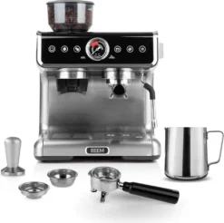 BEEM ESPRESSO-GRIND-PROFESSION Espresso-Siebträgermaschine Mit Mahlwerk - 15 Bar Espressomaschine Siebträger Maschine Barista Kaffee Mahlwerk Milchaufschäumer -Küche Produkt Geschäft 49b921d4b823a3b7917753f439cbc071