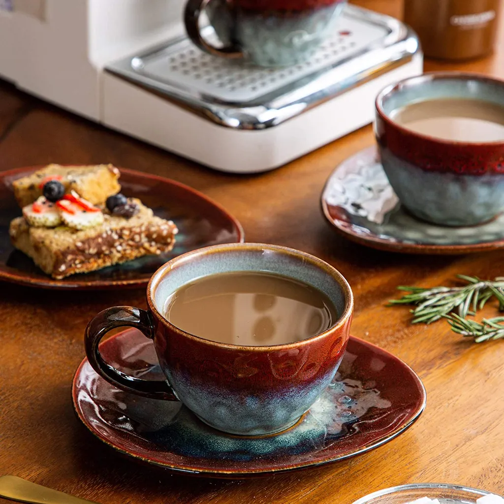 Vancasso Kaffeeservice »STARRY« 8-tlg Steinzeug Kaffeeset Mit Kaffeetasse, Untertasse 4 Vancasso Kaffeeservice »STARRY« 8-tlg Steinzeug Kaffeeset Mit Kaffeetasse, Untertasse – Bild 4